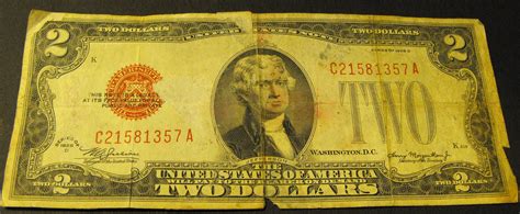 red seal 2 dollar bill
